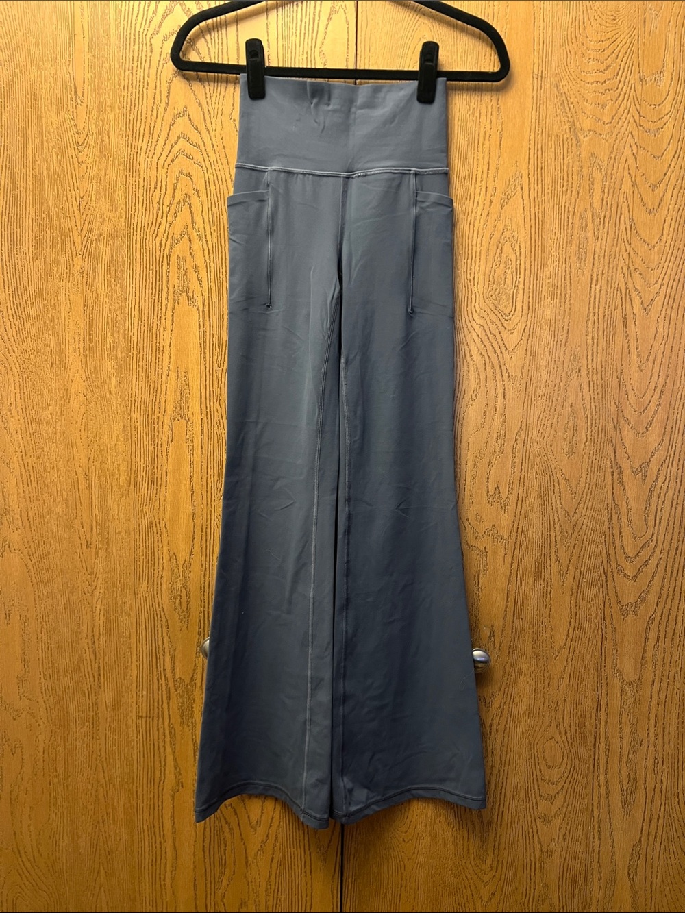 Athleta Slate Blue High Waist Flare Leggings